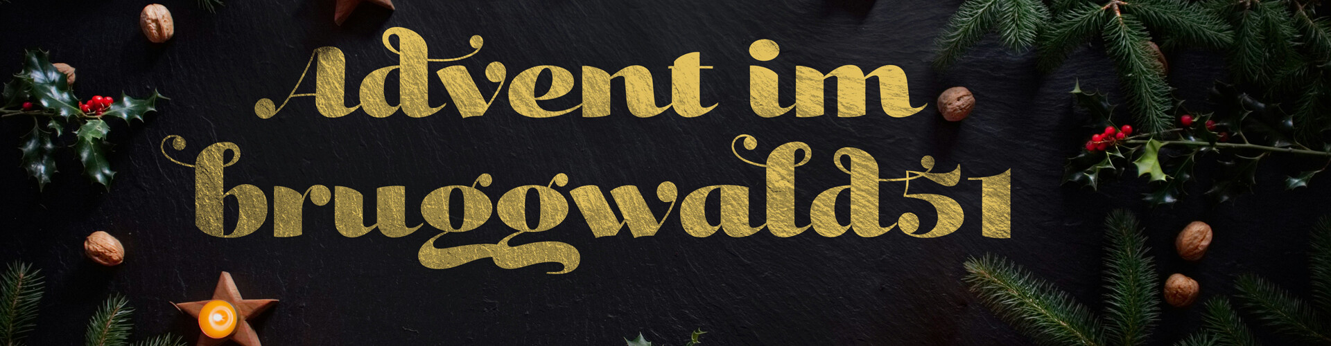 Werbesujet Adventsfeier im bruggwald51 am 1. Dezember 2025.